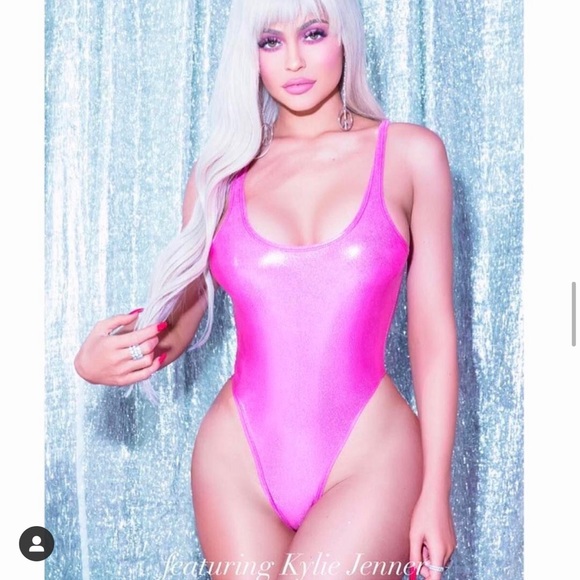 Laina Rauma pink spaghetti strap thong swimsuit Sm - Picture 14 of 14